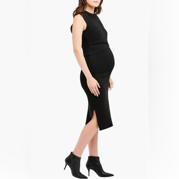 Ripe Layered Knit Nursing Dress - Picture 3 of 8